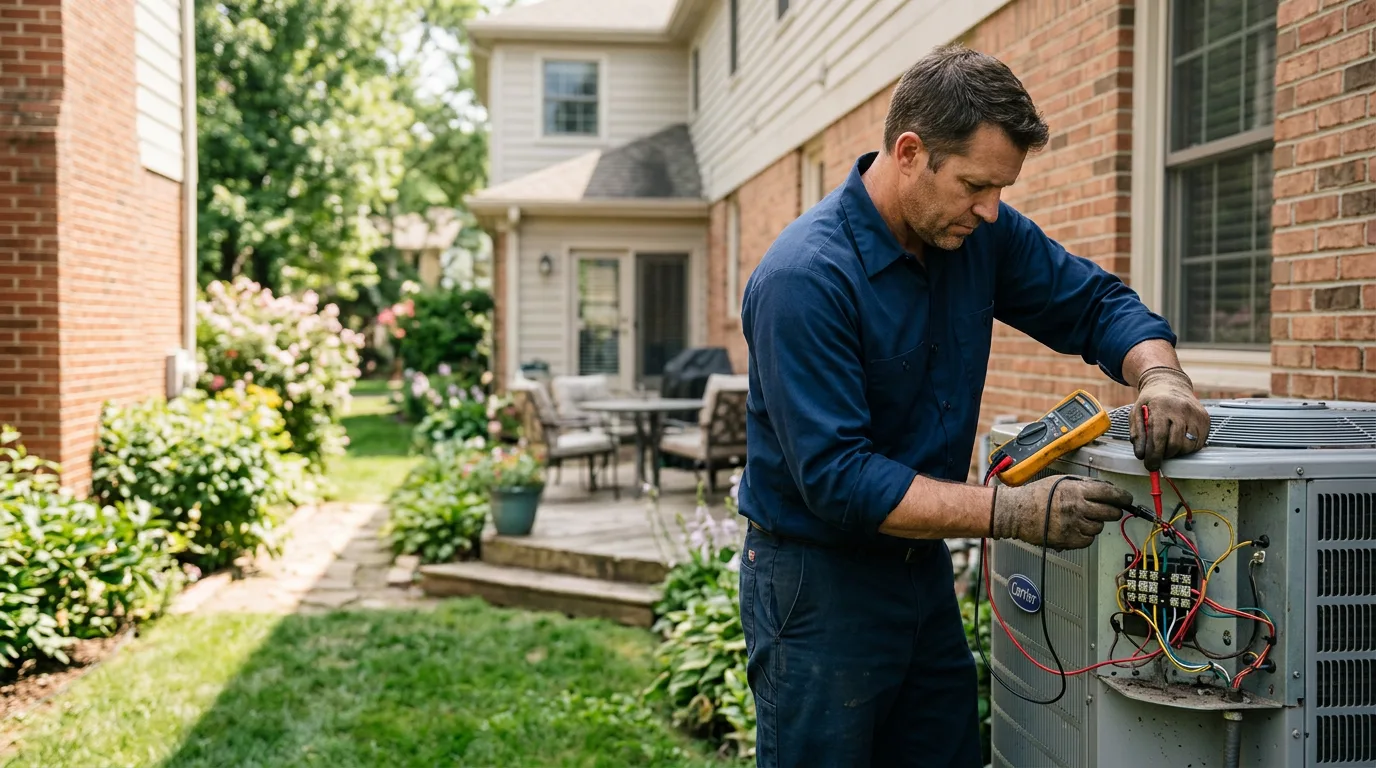 HVAC technician working near Red Bay, AL